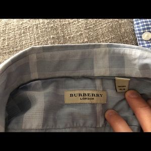 Burberry blue button down